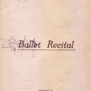 Ballet Recital for Junior Members  of The Australian Society of Operatic Dancing, 1947. Courtesy QPAC Museum