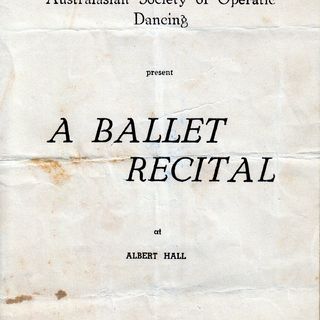 A Ballet Recital by the Australasian Society of Operatic Dancing,1949