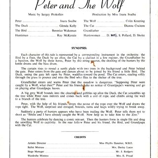 Peter & the Wolf cast list and synopsis