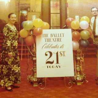BTQ celebrates 21 years of major productions - in Her Majesty's Foyer. Courtesy Dayne Cory Collection, SLQ..