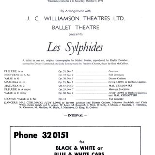 'Les Sylphides' cast