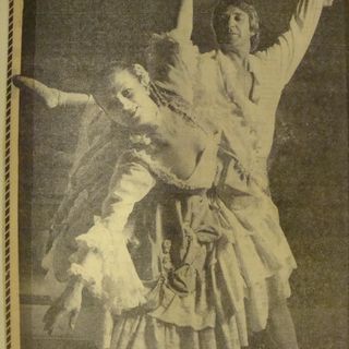 Inara Svalbe and Edward Miller in the Sunday Mail, 12 November 1978. Courtesy Dayne Cory Collection, SLQ.