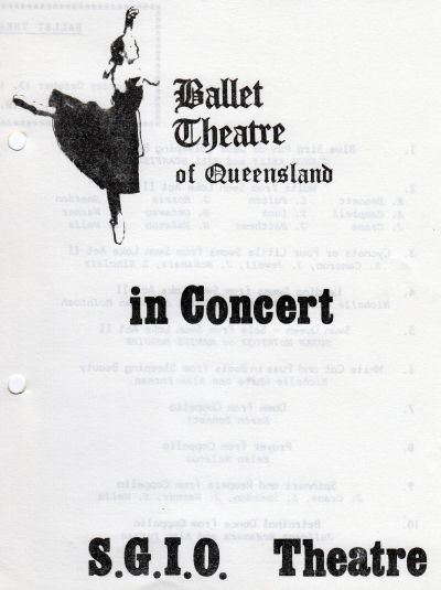 Ballet Theatre of Queensland in Concert