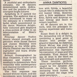 Review in The Australian, 31 May 1985. Courtesy Judith and Wendy Lowe.