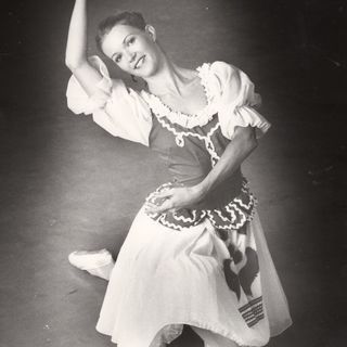 Susan Scott in 'Coppelia', 1983
