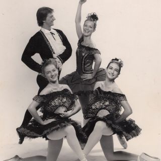 Martin Ceslis & Susan McIntosh (back), Wendy Laraghy & Susan Laraghy (front) in 'Paquita', 1982