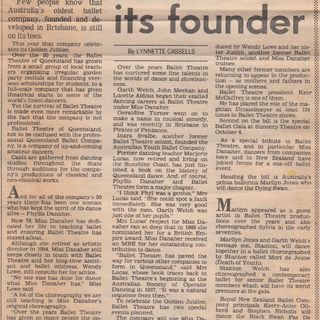 The Sunday Sun, 27 September 1987. Courtesy Judith & Wendy Lowe.