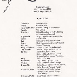1992 Brisbane cast list