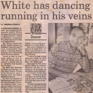 Leslie White article in the Courier Mail, 14 January 1993.