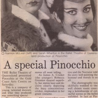 Riannon McLean as Fox & Sarah Wharton as Cat. The Gold Coast Bulletin, 22 January 1996.