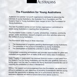 The Foundation for Young Australians