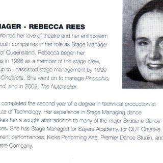 Stage Manager Rebecca Reece