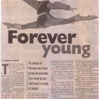 Article in The Courier Mail, January 2003.