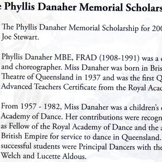 Phyllis Danaher Scholarship awarded to Joe Stewart